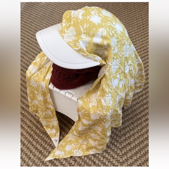 Rag & Bone Gia Floral Headscarf Wrap Cap New - Picture 3 of 5